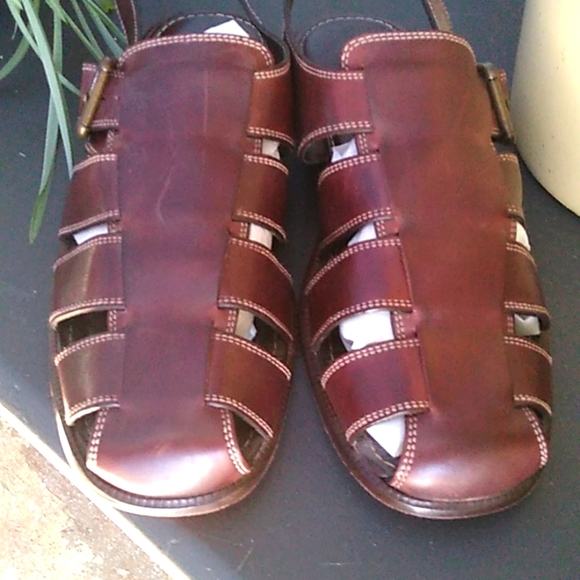 Cole Haan Leather Brown Sandals main image 5
